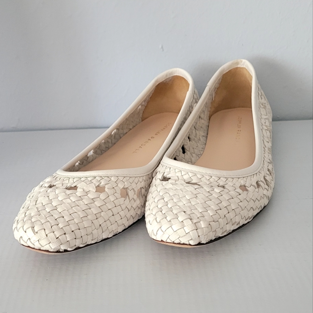 Loeffler Randall Braded Leather Ballet Flats 6.5